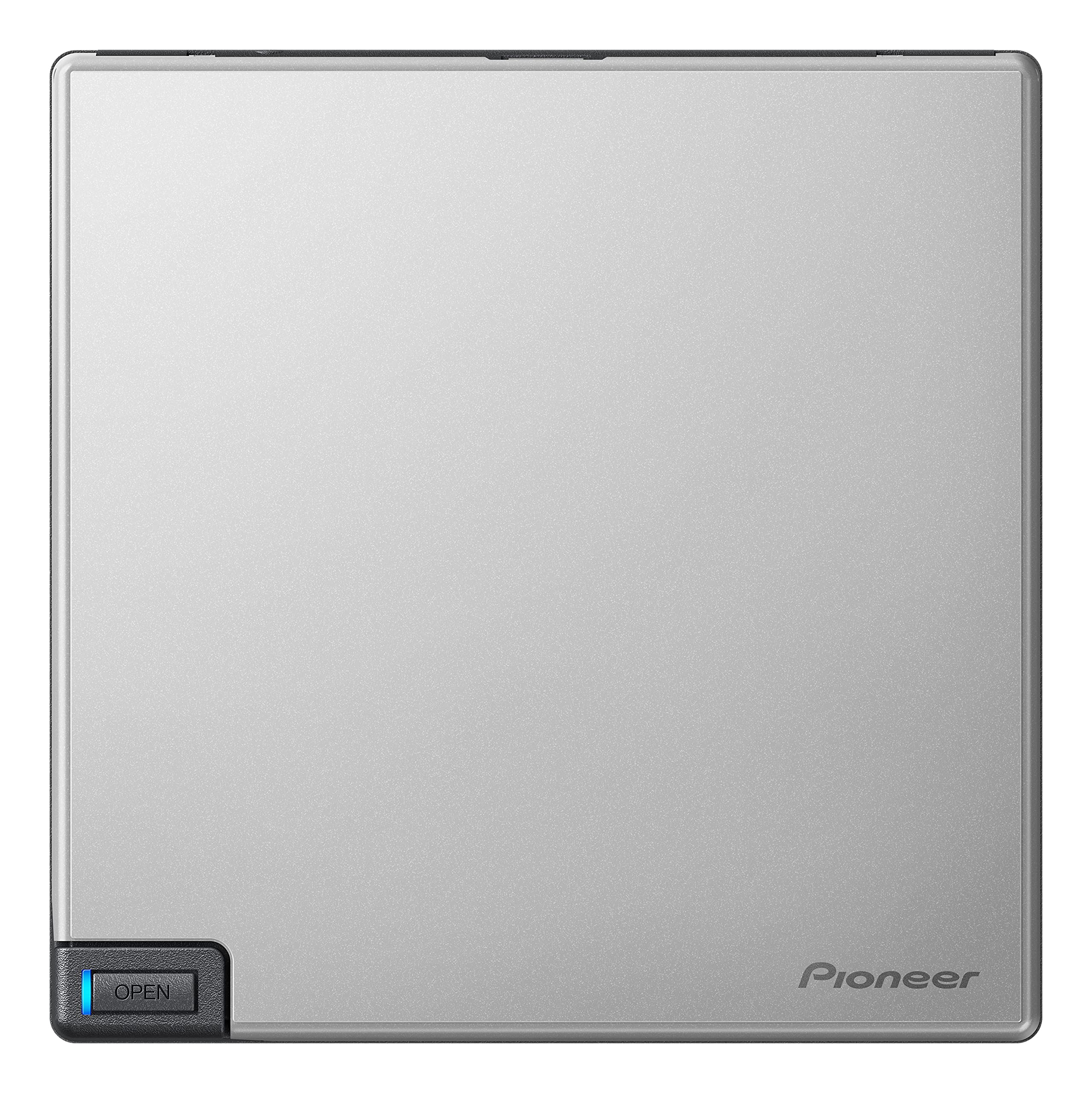 Pioneer External Blu-ray Drive BDR-XD08S USB 3.2 Gen1 (USB Type-C) / 2.0 Slim Portable BD/DVD/CD Writer Silver