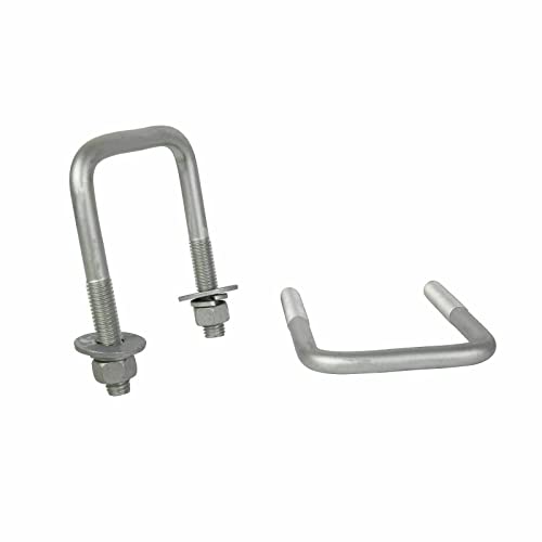 MEILIANJIA (8) Boat Trailer U-Bolt Galvanized Square 1/2" Dia x 3 1/16" x4 5/16"