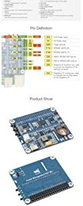 Coolwell Power Management HAT for Raspberry Pi Series Board, Onboard RTC & Buck-Boost DC Chip,Supports Charging and Power Output at The Same Time