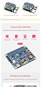 Coolwell Power Management HAT for Raspberry Pi Series Board, Onboard RTC & Buck-Boost DC Chip,Supports Charging and Power Output at The Same Time