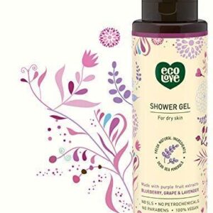 ecoLove - Natural Shampoo, Conditioner & Moisturizing Body Wash, With Organic Lavender Extract - No SLS or Parabens - Vegan and Cruelty-Free