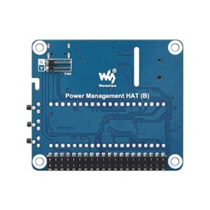 Coolwell Power Management HAT for Raspberry Pi Series Board, Onboard RTC & Buck-Boost DC Chip,Supports Charging and Power Output at The Same Time