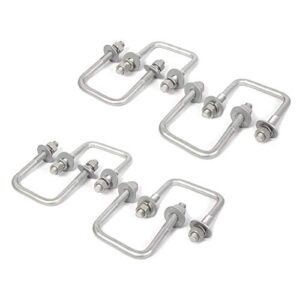 MEILIANJIA (8) Boat Trailer U-Bolt Galvanized Square 1/2" Dia x 3 1/16" x4 5/16"