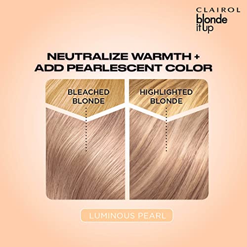 Clairol Blonde It Up Crystal Glow Toners Demi-Permanent Hair Dye, Luminous Pearl Hair Color, Pack of 1