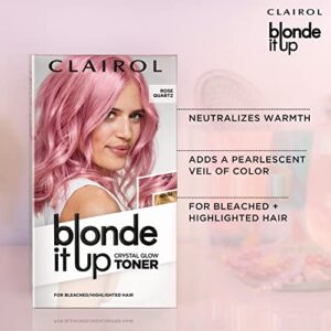 Clairol Blonde It Up Crystal Glow Toners Demi-Permanent Hair Dye, Luminous Pearl Hair Color, Pack of 1