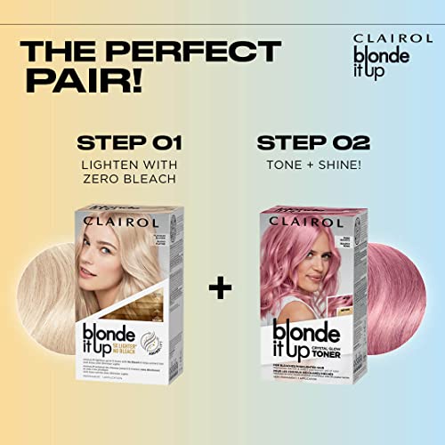 Clairol Blonde It Up Crystal Glow Toners Demi-Permanent Hair Dye, Luminous Pearl Hair Color, Pack of 1