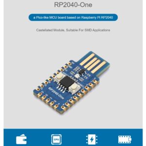 RP2040-One, a Pico-Like 4MB Flash MCU Board Based On Raspberry Pi RP2040, Suitable for SMD Applications