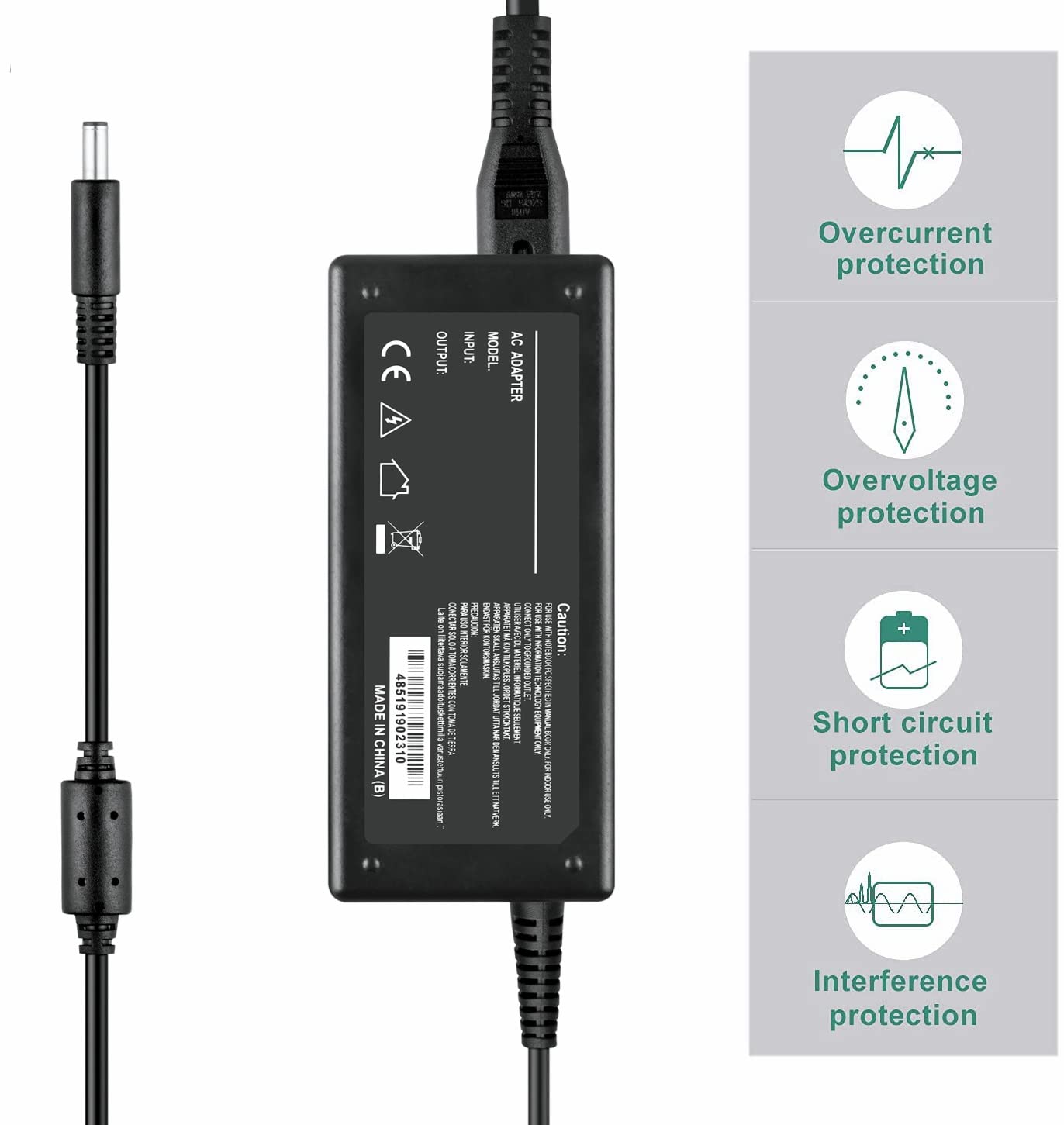 Jantoy AC/DC Adapter Compatible with Viore LED24VF65D LED24VF65-D 24" HDTV LCD Flat Panel LED HD