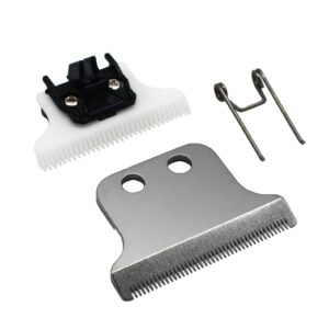 professional t wide replacement blades #2215 for wahl detailer trimmer 8081, compatible with wahl detailer trimmer (silver)