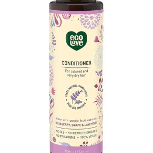 ecoLove - Natural Shampoo, Conditioner & Moisturizing Body Wash, With Organic Lavender Extract - No SLS or Parabens - Vegan and Cruelty-Free