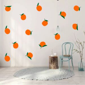 Orange Wall Decals Orange Wall Stickers Vinyl Wall Decals for Bedroom Living Room Nursery Wall Decor Wall Art Y55 (Orange)