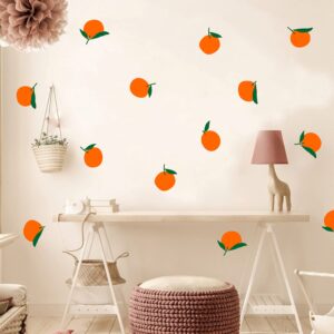 orange wall decals orange wall stickers vinyl wall decals for bedroom living room nursery wall decor wall art y55 (orange)