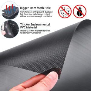 [4 Pack] 400x300mm DIY PC Case Dust Mesh Filter, PVC Dustproof Mesh Filter Cover with Magnetic Strip for Computer PC Case