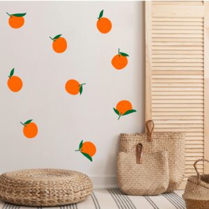 Orange Wall Decals Orange Wall Stickers Vinyl Wall Decals for Bedroom Living Room Nursery Wall Decor Wall Art Y55 (Orange)