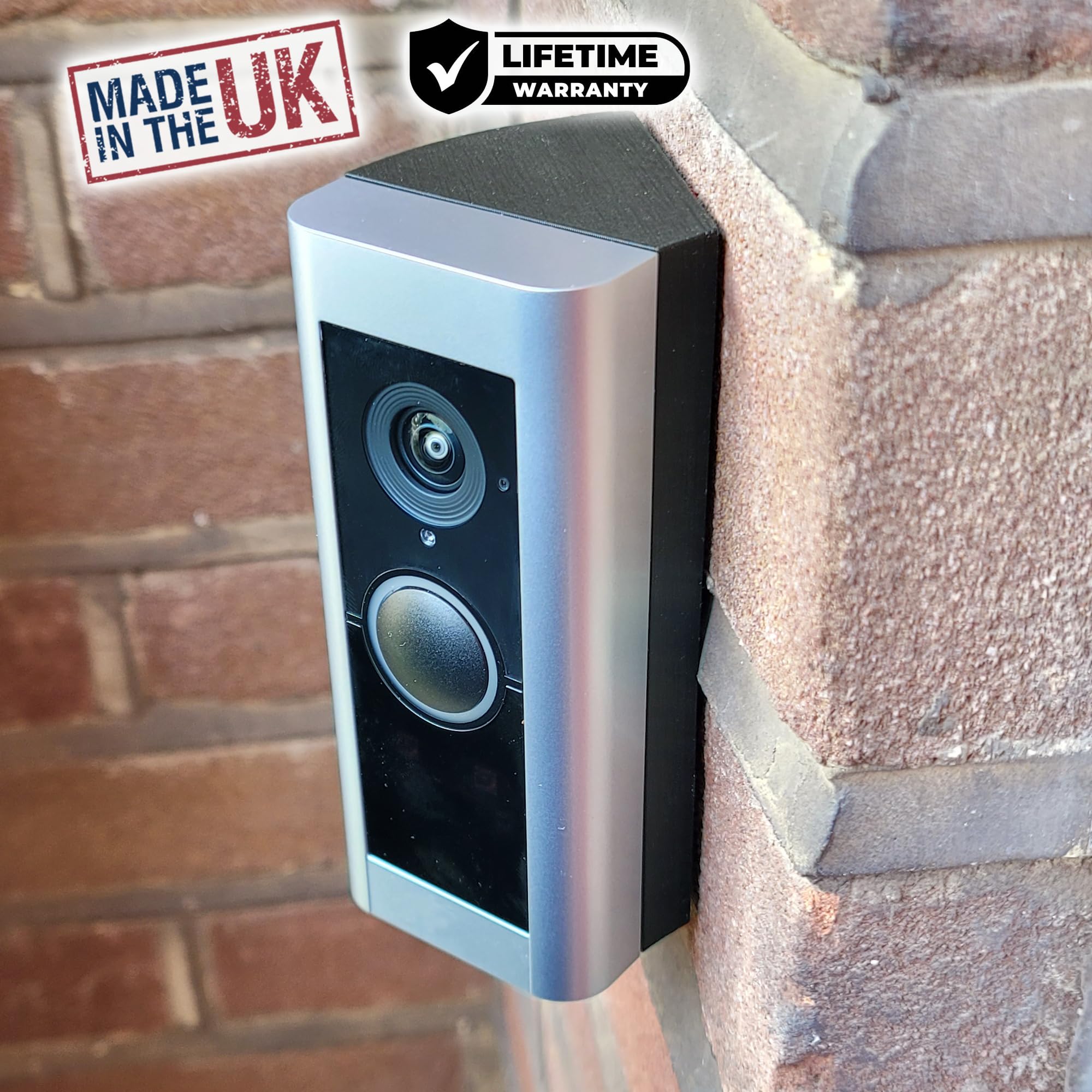 Mars Outpost | Wedge Compatible with RingPro & RingPro 2 Video Doorbell | Angle Adaptor | 45 Degrees | Angle Mount/Corner Bracket/Corner Kit