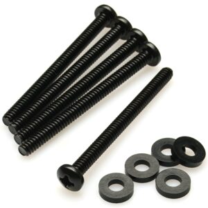 crj 6-32 unc extra long 1-3/4" (43mm) computer radiator fan screws set for 30mm and 38mm fans - 20 screws and 20 washers