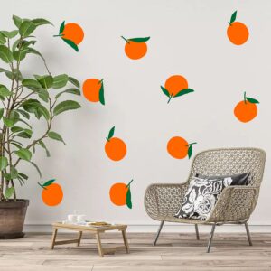 Orange Wall Decals Orange Wall Stickers Vinyl Wall Decals for Bedroom Living Room Nursery Wall Decor Wall Art Y55 (Orange)