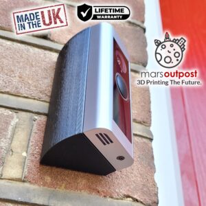 Mars Outpost | Wedge Compatible with RingPro & RingPro 2 Video Doorbell | Angle Adaptor | 45 Degrees | Angle Mount/Corner Bracket/Corner Kit