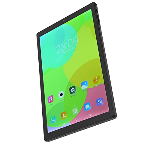 Jaerb Reading Tablet, 100‑240V Black Tablet 10.1 Inch IPS 6GB RAM 128GB ROM for Work (US Plug)