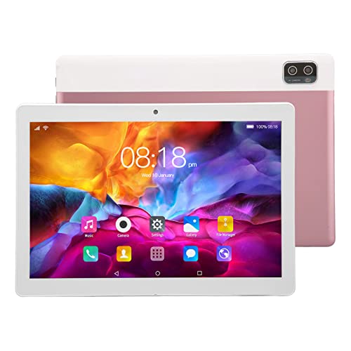 10.1 Inch 5G WiFi Tablet, 1960x1080 IPS HD Tablet for 12, 10 Core CPU Portable Tablet with Dual Camera, 6GB 128GB Memory Tablet for Work, Learning, Game