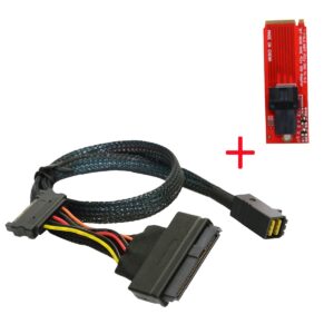 CY M.2 to U.2 U2 Kit SFF-8639 NVME PCIe SSD Adapter & Cable for Mainboard Intel SSD 750 p3600 p3700 M.2 SFF-8643