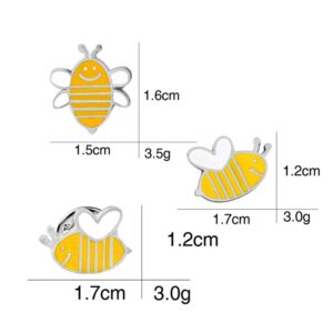 ALIWS Brooch，Button，Pin，Corsage，Boutonniere, Bee Cartoon Women Buckle Clothing Badge Accessories Sturdy and Cost-Effective Beautiful