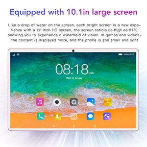 10.1 Inch 5G WiFi Tablet, 1960x1080 IPS HD Tablet for 12, 10 Core CPU Portable Tablet with Dual Camera, 6GB 128GB Memory Tablet for Work, Learning, Game