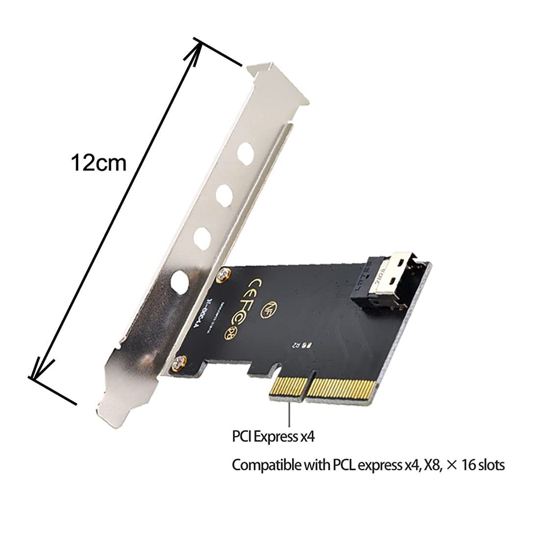 chenyang CY PCI-E Express 3.0 4X to SFF-8639 U.2 U2 Kit to SFF-8654 Slimline SAS NVME PCIe SSD Adapter for Mainboard.