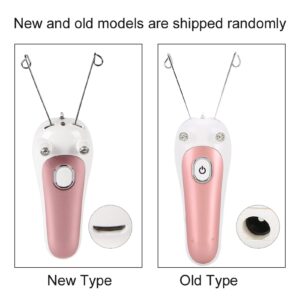 Watris Veiyi Electric Facial Threading Hair Removal for Women, Threading Hair Removal Epilator for Women, Threading Face Epilator for Fine Hairs on Face, Chin, Upper Lip, Arms, Legs(Pink)