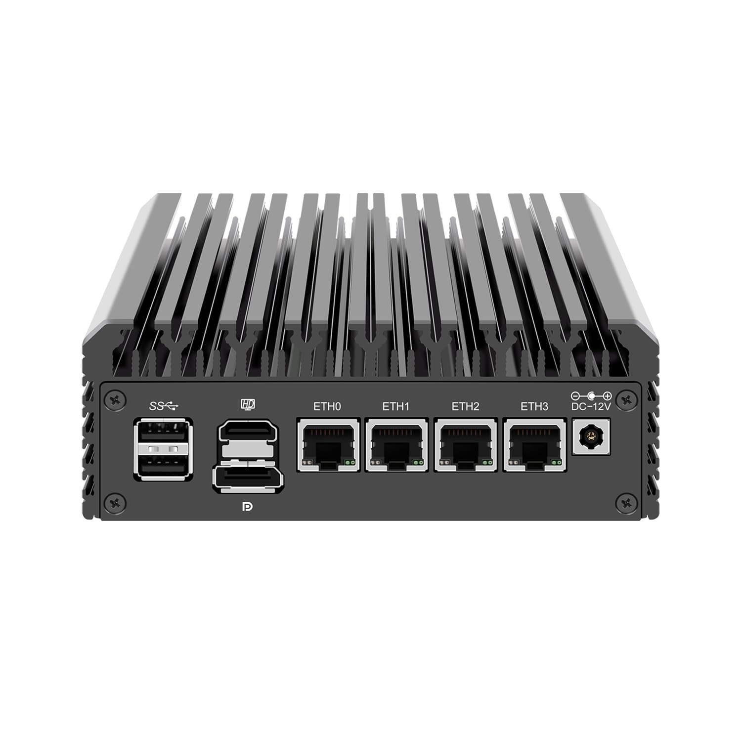 HUNSN Micro Firewall Appliance, Mini PC, OPNsense, VPN, Router PC, Intel N5105, RJ03a, AES-NI, 4 x Intel 2.5GbE I226-V LAN, Type-C, TF, M.2 WiFi 6 Slot, 8G RAM, 256G SSD