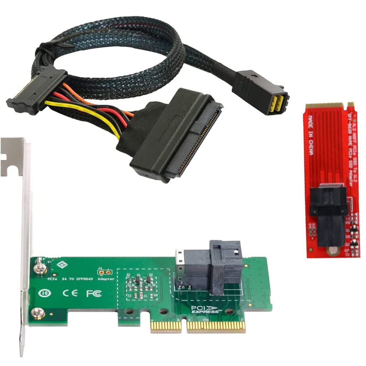 CY M.2 to U.2 U2 Kit SFF-8639 NVME PCIe SSD Adapter & Cable for Mainboard Intel SSD 750 p3600 p3700 M.2 SFF-8643