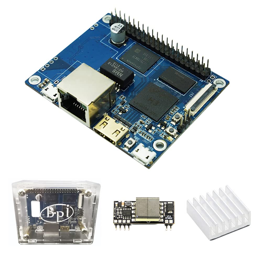 youyeetoo BPI-P2 Zero Open Source Singal Board Computer, Software Same as BPI-M2 Zero,Provide Armbian Rapbian,Add 8GB eMMC/PoE interface/100M LAN (with POE and Case)