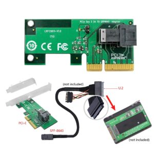 CY M.2 to U.2 U2 Kit SFF-8639 NVME PCIe SSD Adapter & Cable for Mainboard Intel SSD 750 p3600 p3700 M.2 SFF-8643