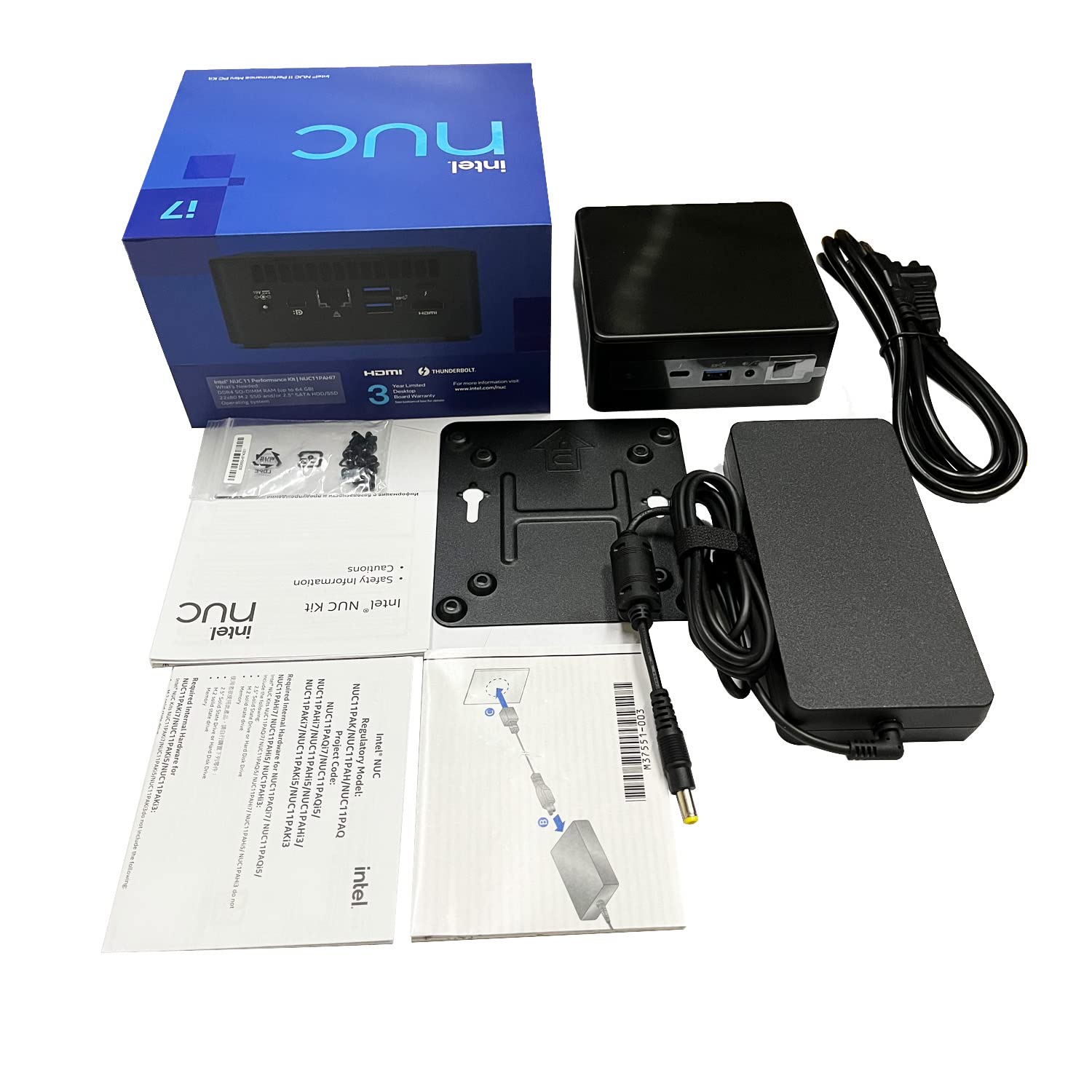 Intel NUC 11 Pro NUC11PAHI7 Panther Canyon Performance Mini Desktop Computer/Mini PC/HTPC,Intel Core i7-1165G7 Processor Upto 4.7 GHz Turbo,4 Cores,8 Threads,Intel Iris Xe Graphics, Barebone