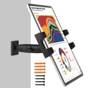 peastrex tablet ipad wall mount holder with long arm 360° adjustment for 4~15inch tablet and cellphone ipad pro 12.9, galaxy tab s9 ultra 14.6 s9fe, surface,iphone