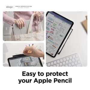 elago Metal Pencil Holder Compatible with Apple Pencil Pro and Apple Pencil 2nd Generation, Compatible with Apple Magic Keyboard, Smart Keyboard Folio and Other Magnetic Cases for iPad