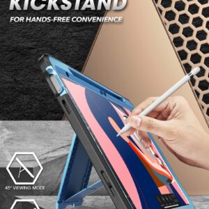 SUPCASE for iPad 10th Generation Case with Screen Protector (Unicorn Beetle Pro), [Built-in Stand & Pencil Holder] Heavy Duty Rugged Protective Case for iPad 10th Gen 10.9 Inch (2022), Blue