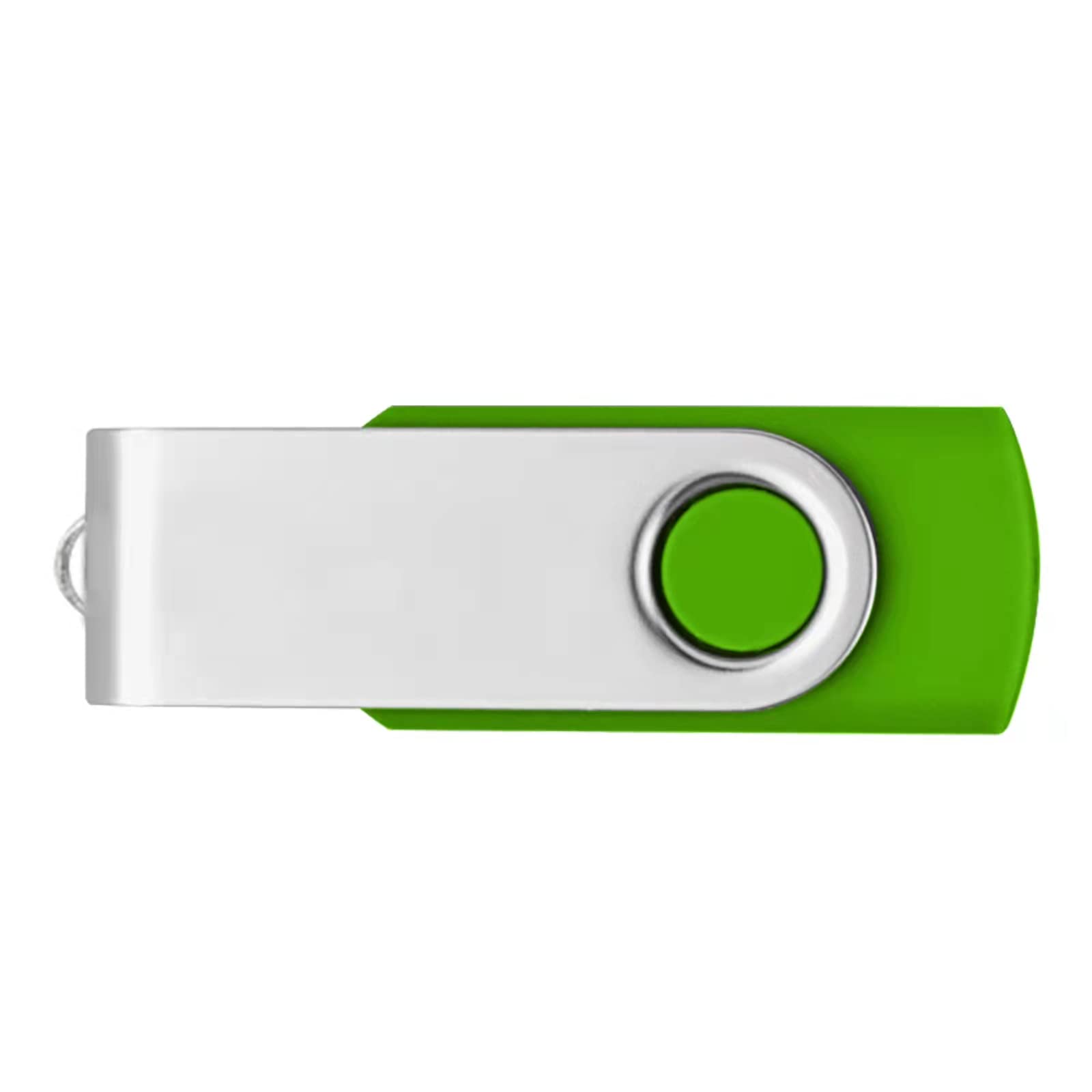 Custom Logo USB Flash Drive Bulk Personalized USB 2.0 Swivel Memory Stick with Keychain and USB C Adapter Double-Sided Printed Free Thumb Drive Pen Drive - as Promotional Gift Wholesale(512MB,50PACK)