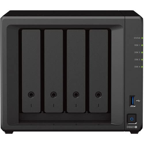 CustomTechSales DS923+ DiskStation Bundle with 32GB RAM, E10G22-T1-Mini 10GbE Card, 800GB of Cache, and 16TB (4 x 4TB) of NAS Drives Fully Assembled and Tested