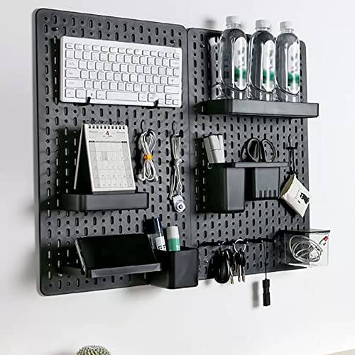 NILYNN Garage Storage,Pegboard,Panel Tool Organizer,2 Installation Methods,Made of ABS Material,for Storing Tools at Home, Garage, Apartment and Utility Room,42.5x22inches