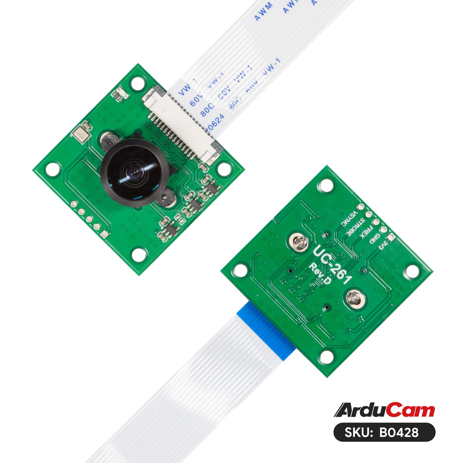 Arducam for Raspberry Pi Camera, 5MP Ultra Wide Angle Fisheye Lens, OV5647 Pi Camera Module with IR Filter and Manual Focus for Raspberry Pi 5/4B/3B /3B+