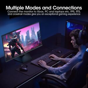 KOORUI Gaming Monitor 25-inch, 170Hz FHD 1080p Computer Monitor, 1ms GTG, Adaptive G-Sync, FreeSync Premium, 3 Sides Frameless, HDMI x 2, DisplayPort, Black, 25E3A