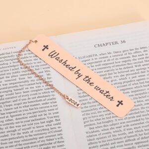 Baptism Gifts for Girls Boys, Baby Showe Gifts, First Communion Gifts for Goddaughter Godson Baby Teen Adult Boys Girls, Catholic Religious Bookmarks Gifts Serenity Prayer Bookmark