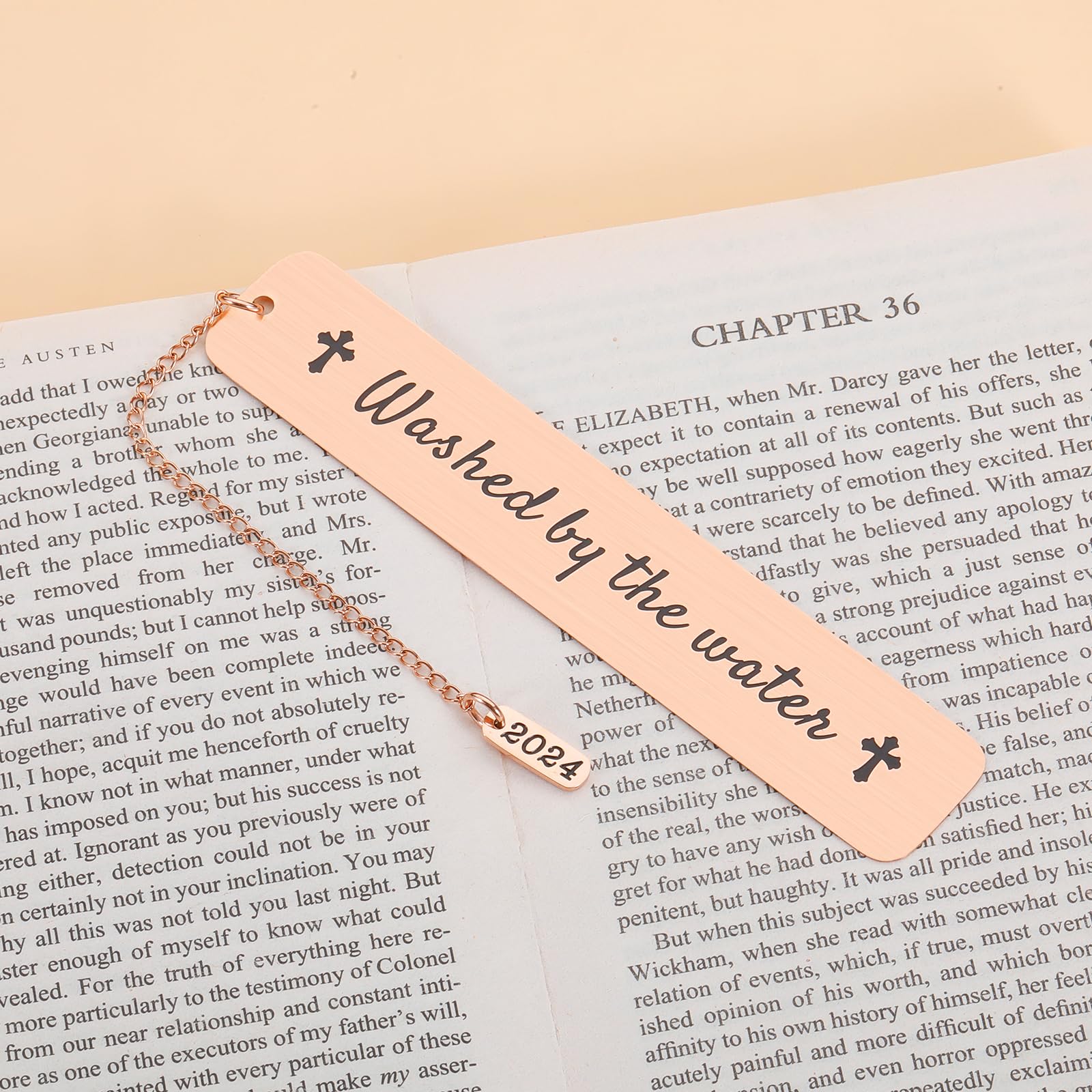 Baptism Gifts for Girls Boys, Baby Showe Gifts, First Communion Gifts for Goddaughter Godson Baby Teen Adult Boys Girls, Catholic Religious Bookmarks Gifts Serenity Prayer Bookmark