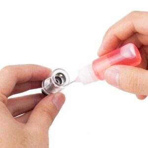 Plastic Squeeze Bottles, Refillable Dropper Bottles with Needle Tip Caps Portable Oil Bottles, Durable Liquid Applicator Bottles(30ml)