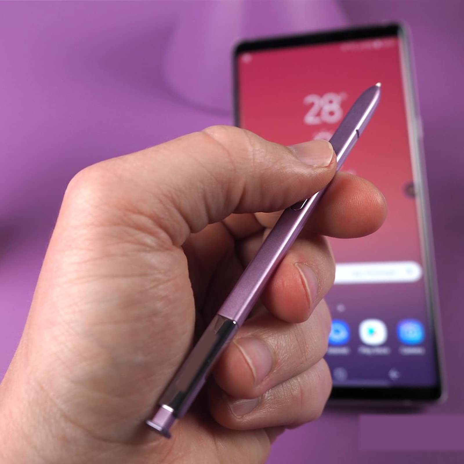 Galaxy Note 9 Stylus Pen withBluetooth for Samsung Galaxy Note 9 Touch Screen S Pen Stylus Touch S Pen for Samsung Galaxy Note9 N960 All Versions Stylus Touch S Pen (Lavender Purple)