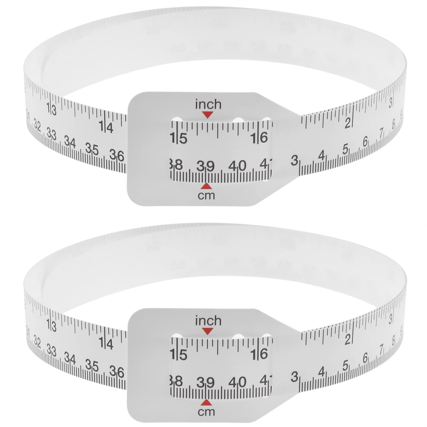 AYLIFU Plastic Baby Head Circumference Tape, White Baby Head Circumference Measuring Ruler, arm Circumference PP Baby, Child Head Circumference Ruler 60cm 24 inches Long (2 PCS)