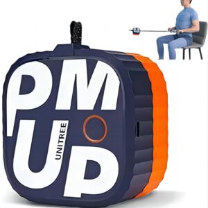 UNITREE PUMP Pro Motor Powed All-in-one Smart Pocket Gym, 4.4-44lbs Resistance,Eccentric and Concentric Available, Arcade Style Games, One for All Training Demands, App Assist (Orange£©