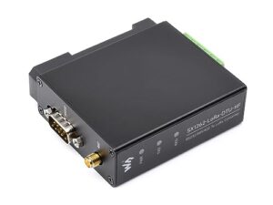 waveshare rail-mount sx1262 lora data transfer unit, rs232/rs485/rs422 to lora, suitable for sub-ghz band hf version