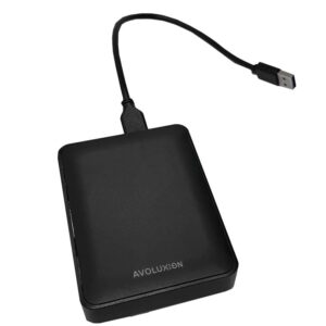 Avoluxion X1 4TB USB 3.0 Portable External Hard Drive for PC, Mac, PlayStation & Xbox (Black) - 2 Year Warranty